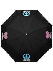 Moschino зонт женский 8185 A nero mini auto
